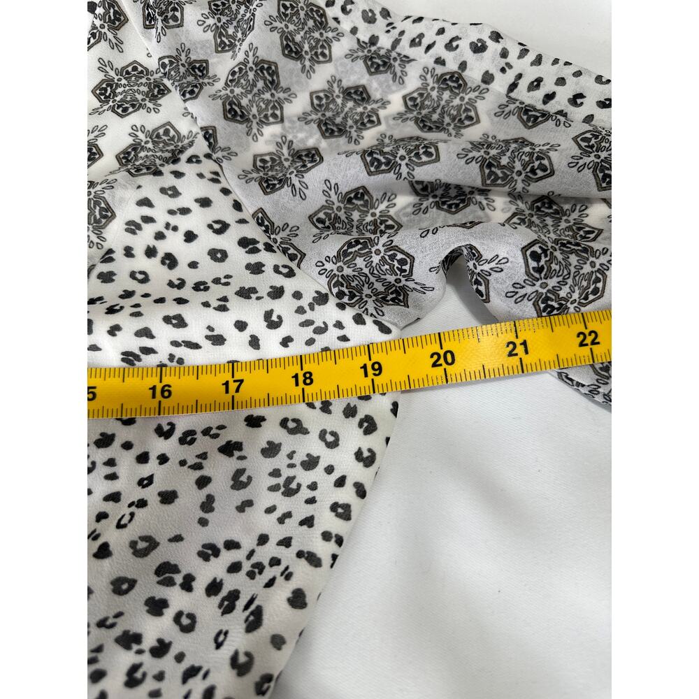 White House Black Market Womens Mixed Print Tiered Blouson Dress Size XS - Picture 7 of 9